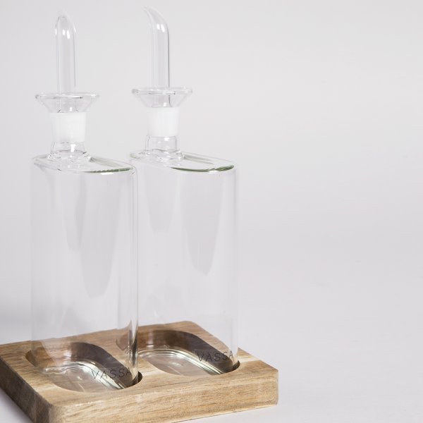 SET DE ACEITERA Y VINAGRERA RECTANGULARES 200 ML - Image 3