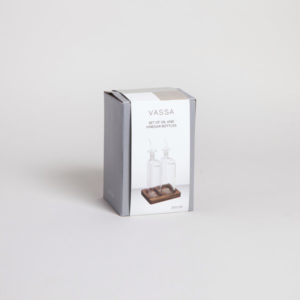 SET DE ACEITERA Y VINAGRERA RECTANGULARES 200 ML - Image 2