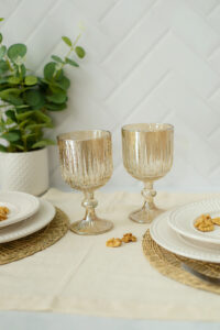 SET X 6 COPAS STRIPES CHAMPAGNE 300 ML