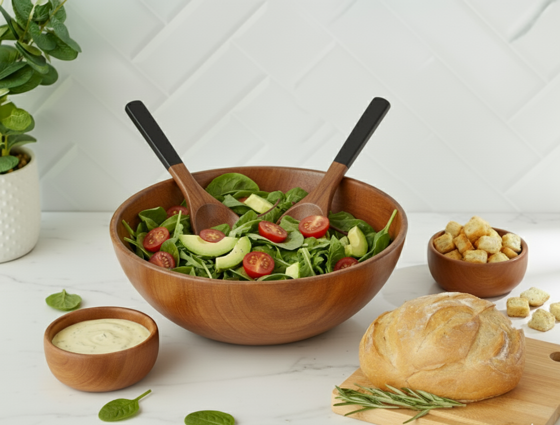 SET CUCHARA Y TENEDOR ACACIA MANILA BLACK