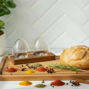 SET DE SALERO Y PIMENTERO AMORFO 120 ML