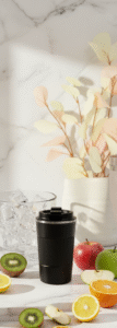 VASO TERMICO CON ASA DE SILICONA 510 ML