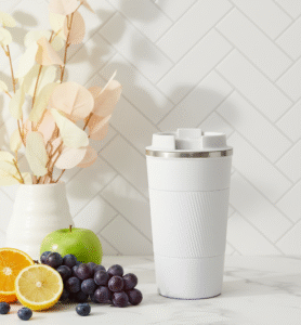 VASO TERMICO CON ASA DE SILICONA 510 ML