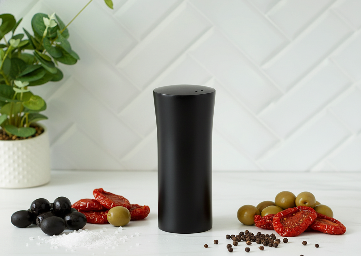 SET DE SALERO Y PIMENTERO DE ACERO INOXIDABLE BLACK