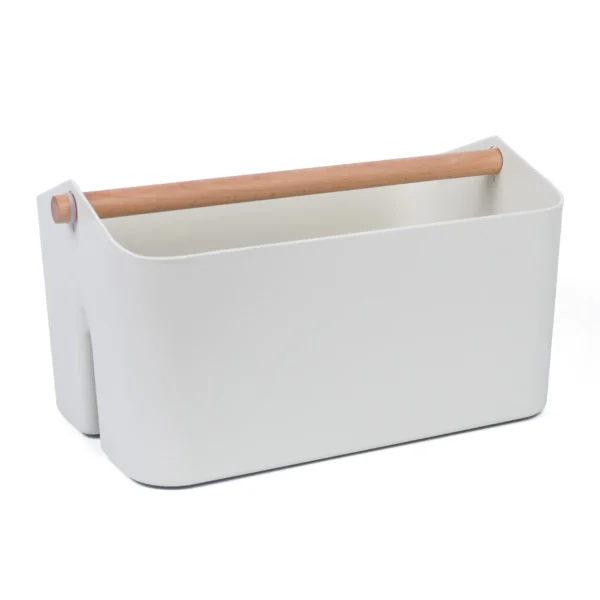 ORGANIZADOR DE PLÁSTICO CON MANIJA DE MADERA - Image 2