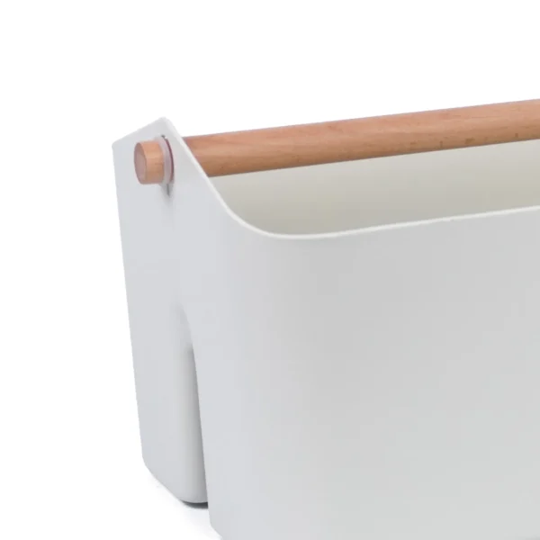 ORGANIZADOR DE PLÁSTICO CON MANIJA DE MADERA - Image 3