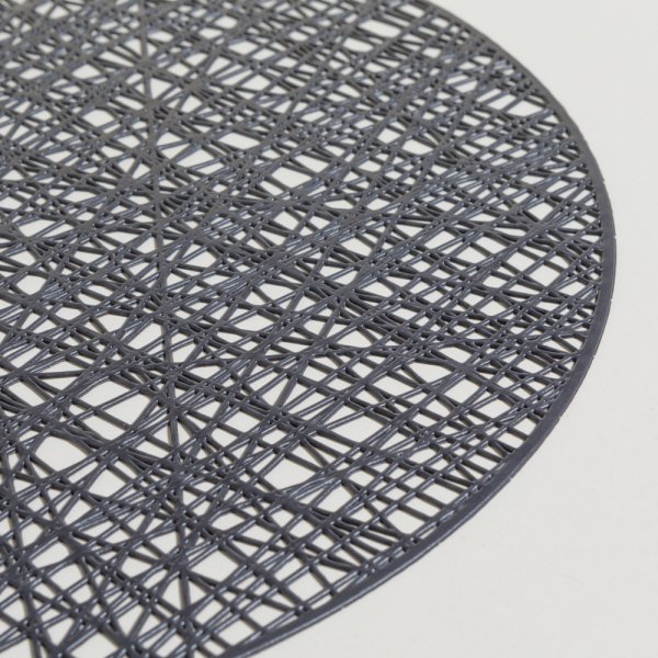 INDIVIDUAL PVC TEJIDO GRAFITO 38 CM - Image 2