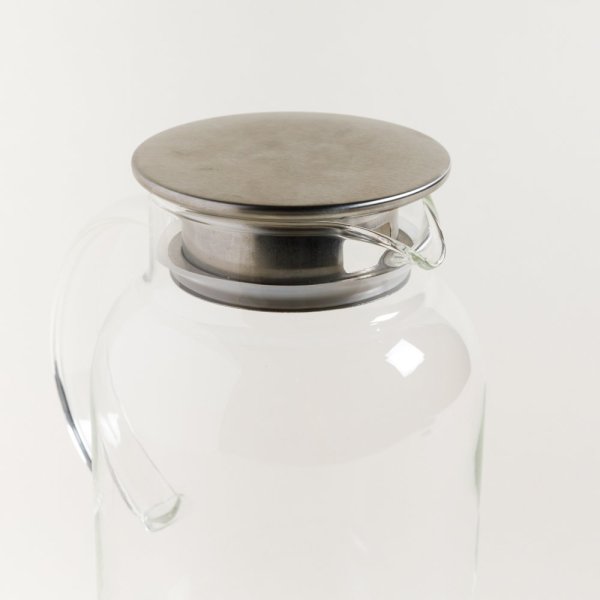 JARRA DE VIDRIO RECTA TAPA ACERO 1800 ML - Image 2