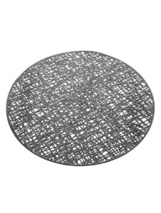 INDIVIDUAL PVC TEJIDO GRAFITO 38 CM