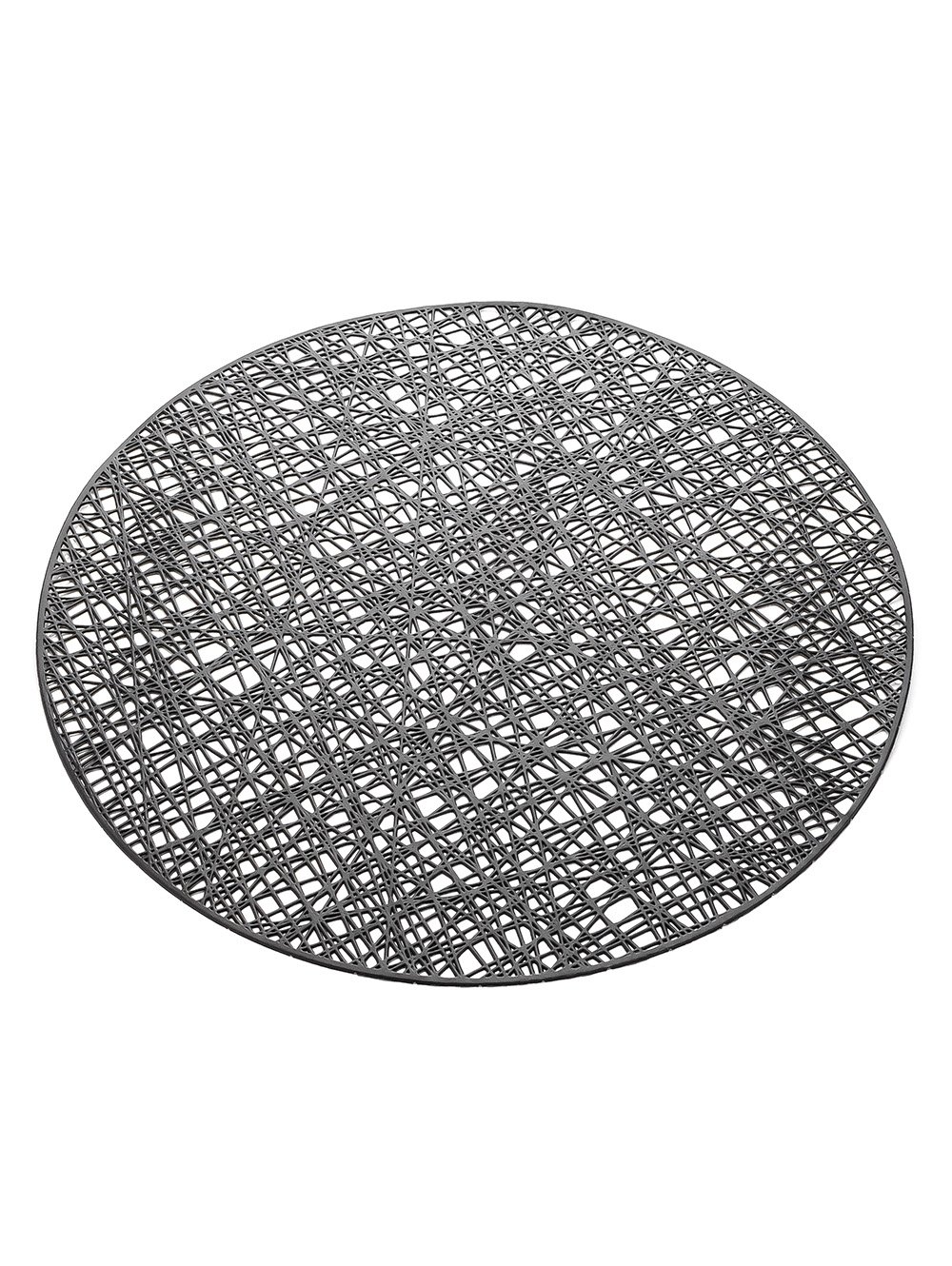 INDIVIDUAL PVC TEJIDO GRAFITO 38 CM