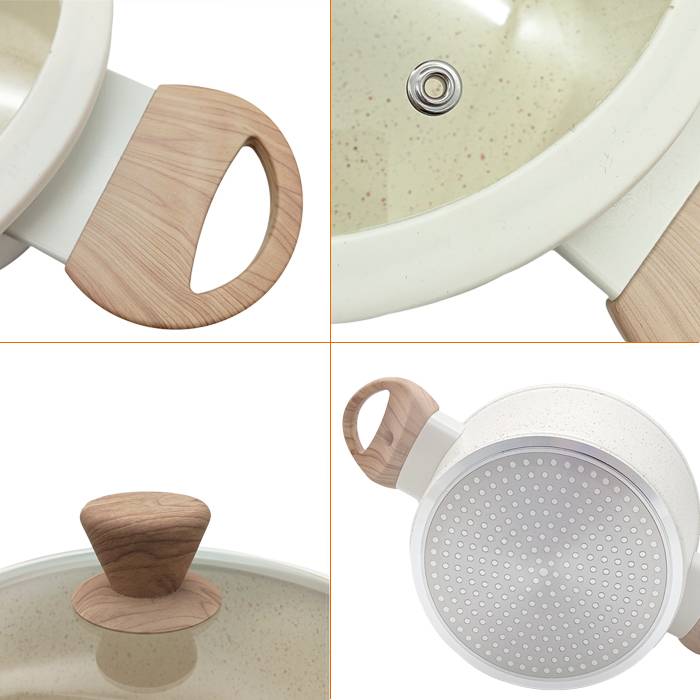 CACEROLA CAROL GRANITO CREMA 26cm - Image 3