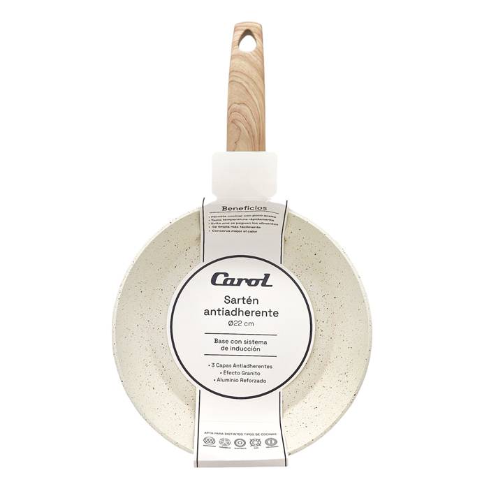 SARTEN CAROL GRANITO CREMA 22cm - Image 2