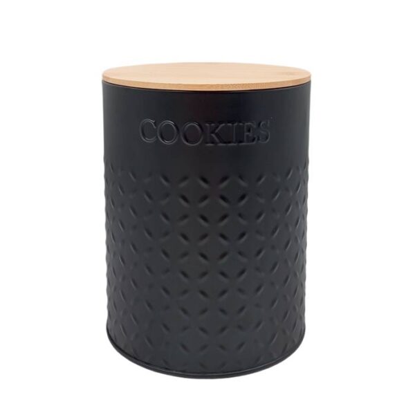 LATA ACERO NEGRA T/BAMBU "COOKIES" - Image 2