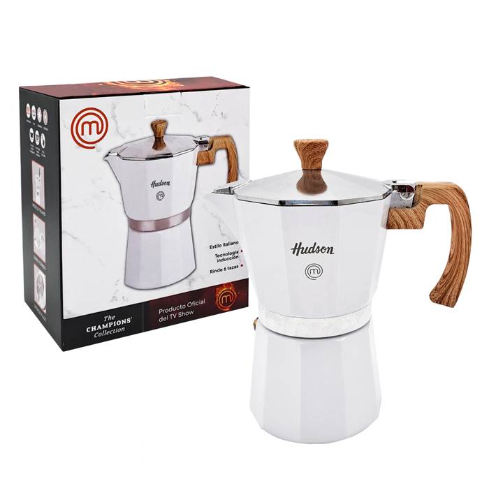 CAFETERA HUDSON ITALIANA BLANCA GRANDE - Image 4