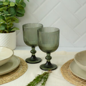 SET DE 6 COPAS DE VIDRIO KINGDOM FUME 360 ML