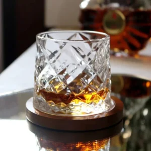 VASO WHISKY GIRATORIO C/BASE 280ml.