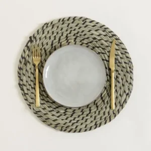 INDIVIDUAL LOVEK ENTRELAZADO CON BLANCO 38 CM