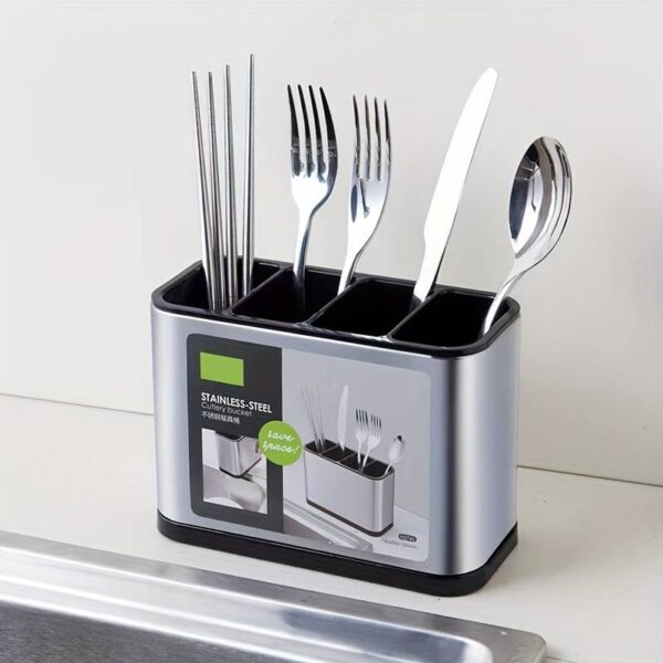 CUBIERTERO ESCURRIDOR ABS Y ACERO INOX - Image 3