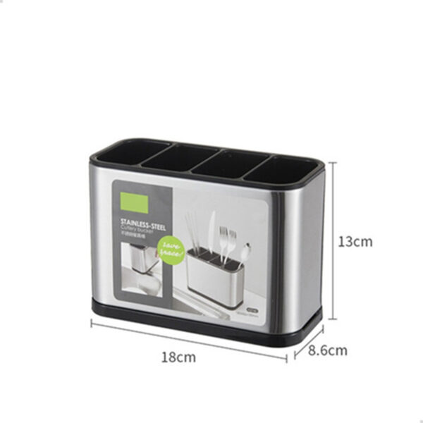 CUBIERTERO ESCURRIDOR ABS Y ACERO INOX - Image 2