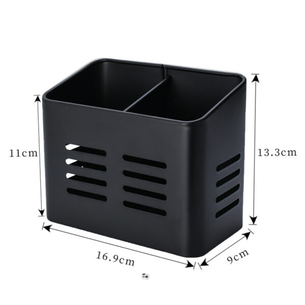 ESCURRIDOR DE CUBIERTOS ACERO NEGRO - Image 2