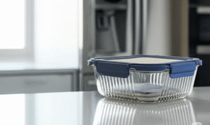 CONTENEDOR HERMETICO VIDRIO RECTANG. 640ml CAROL