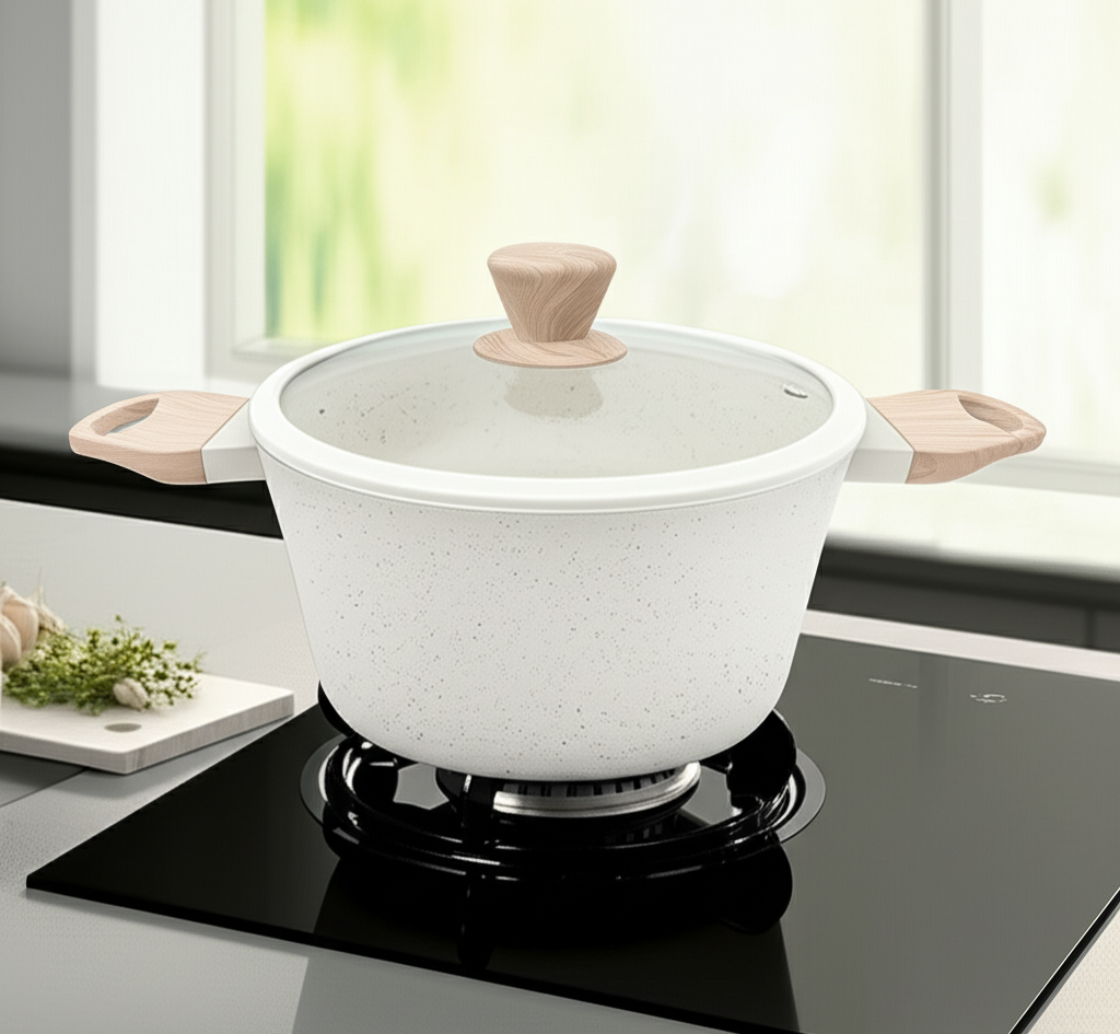 CACEROLA CAROL GRANITO CREMA 26cm