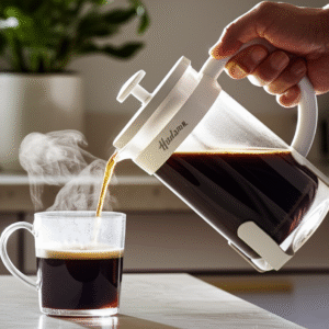 CAFETERA HUDSON FRANCESA BLANCA 800ml