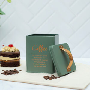 LATA ACERO VINTAGE VERDE "COFFEE"