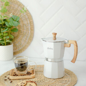 CAFETERA HUDSON ITALIANA BLANCA GRANDE