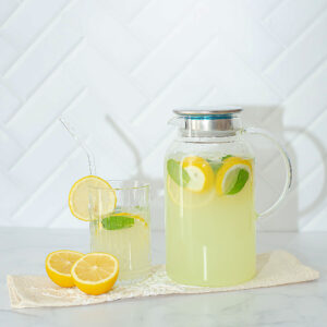 JARRA DE VIDRIO MARTILLE TAPA ACERO 1800 ML