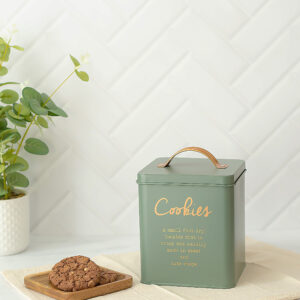 LATA ACERO VINTAGE VERDE "COOKIES"