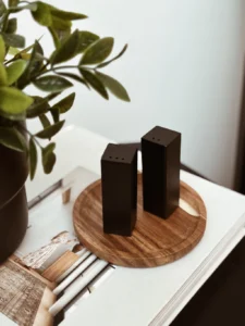 SET DE SALERO Y PIMENTERO DE ACERO INOXIDABLE BLACK