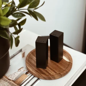 SET DE SALERO Y PIMENTERO DE ACERO INOXIDABLE BLACK