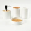 SET DE BAÑO DE PLÁSTICO Y BAMBÚ (SET X 4)