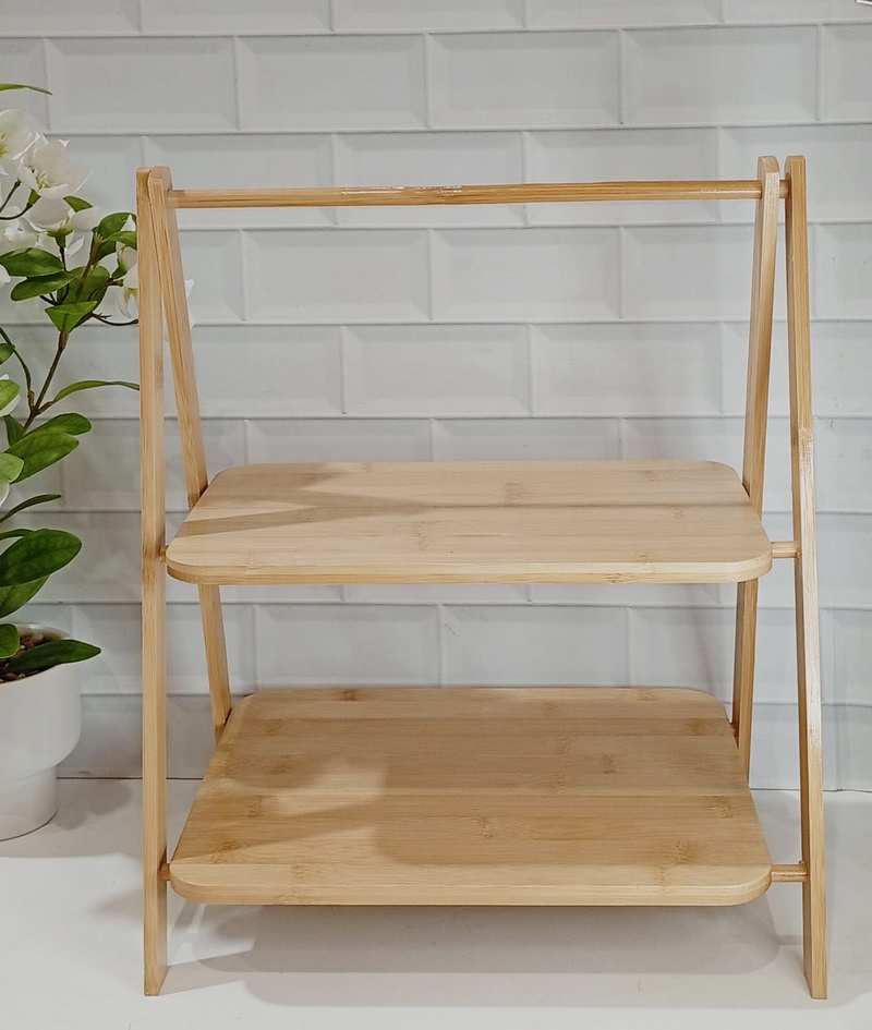 BANDEJA 2 PISOS LINEA BAMBU - Image 2