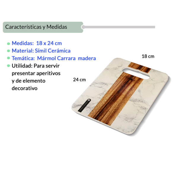 TABLA DE MARMOL 18X24 VERTICAL MEDIO - Image 2