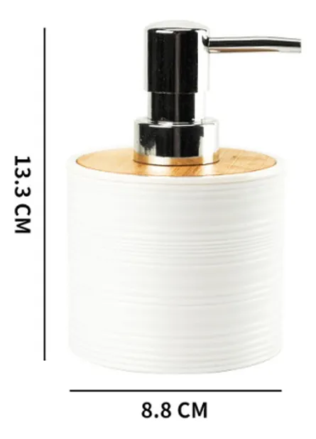 SET DE BAÑO DE PLÁSTICO Y BAMBÚ (SET X 6) - Image 2