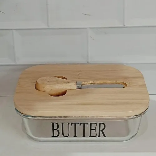 CONTENEDOR VIDRIO C/TAPA BAMBU - Image 3