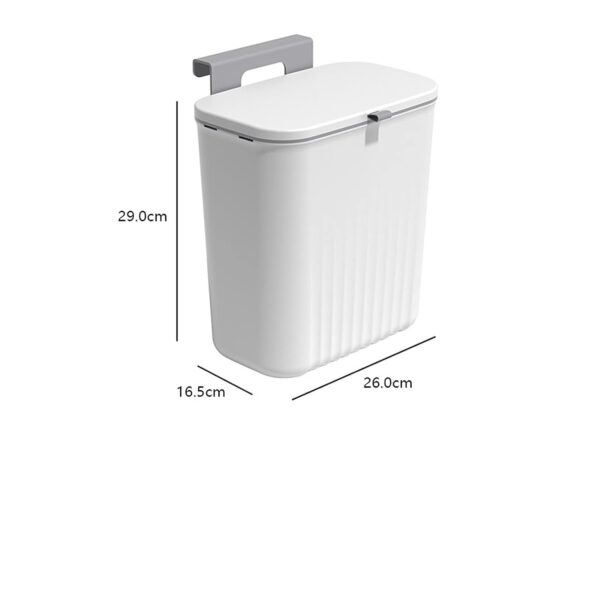CESTO BASURA COLGANTE 9L BLANCO - Image 2