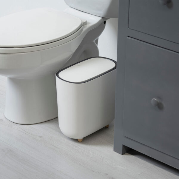 CESTO TAPA PUSH 9 LITROS BLANCO - Image 2