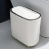 CESTO TAPA PUSH 9 LITROS BLANCO