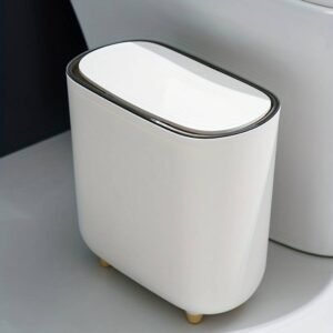 CESTO TAPA PUSH 9 LITROS BLANCO
