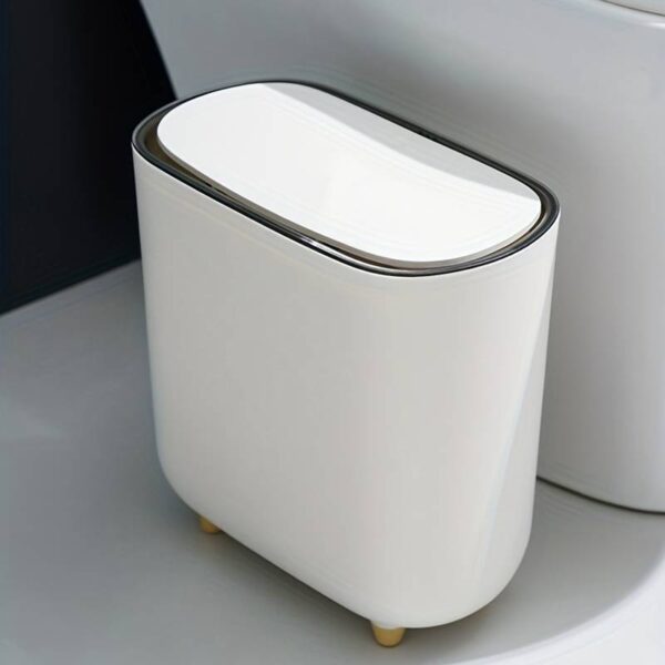 CESTO TAPA PUSH 9 LITROS BLANCO