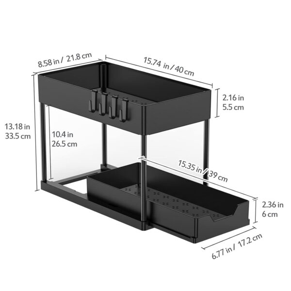 ORGANIZADOR 2 NIVELES PARA COCINA O BAÑO - Image 2