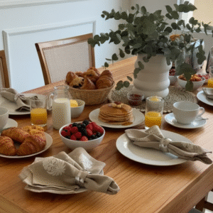 SERVILLETA DE TUSOR CON APLIQUE