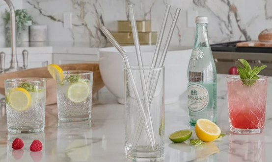 SET DE SORBETE VIDRIO 5 PCS.