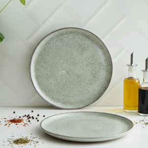 PLATO PLAYO LINEA ORGANICA PLAIN PISTACHO