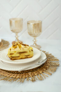 PLATO DE POSTRE BLANCO LINEA ROMA