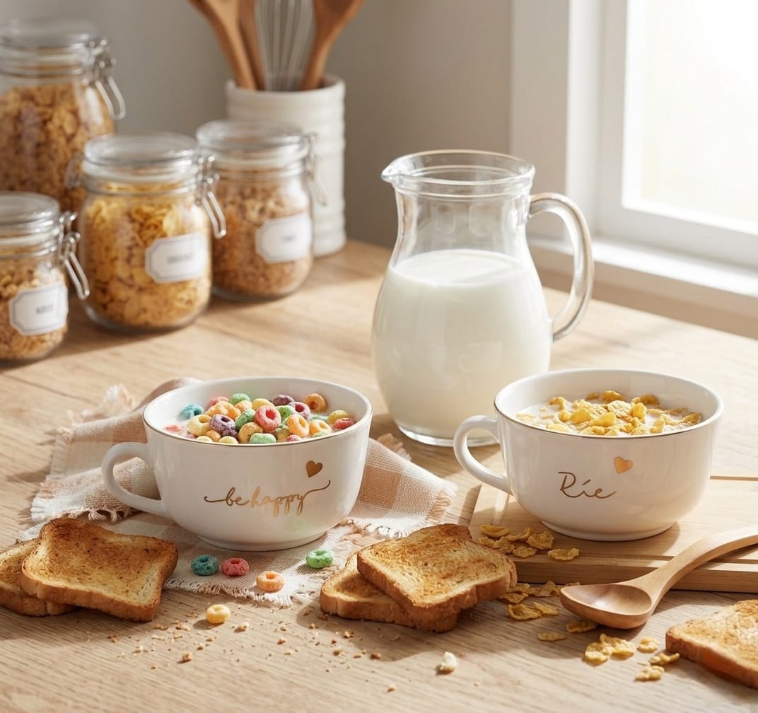 TAZÓN CEREALERO/SOPERO XL PALABRAS DORADAS - Imagen 3