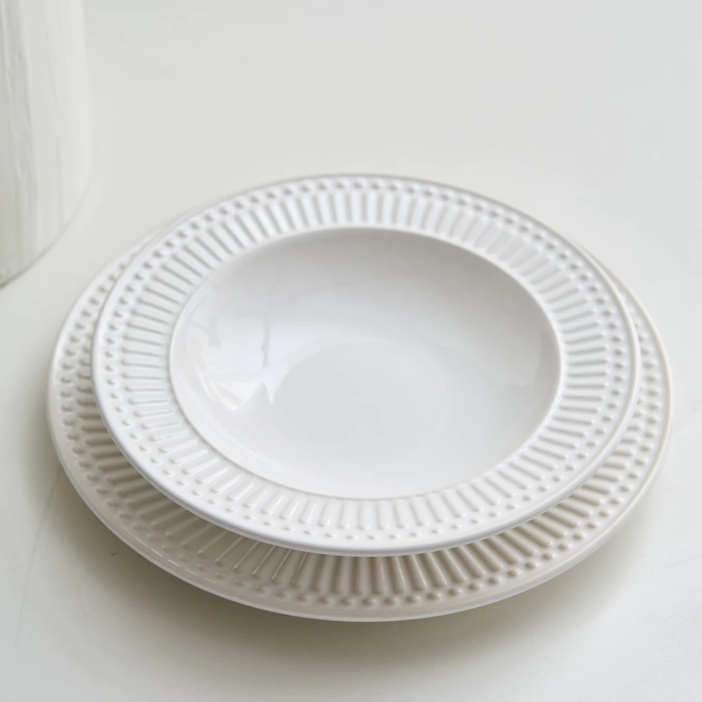 PLATO HONDO BLANCO LINEA ROMA - Image 2